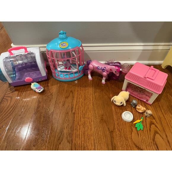 Lot of 4 LIttle Live Pets Pony, Hampster, Bunny and Bird - Picture 2 of 3